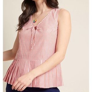 Super cute ModCloth blouse in stripes ❤️